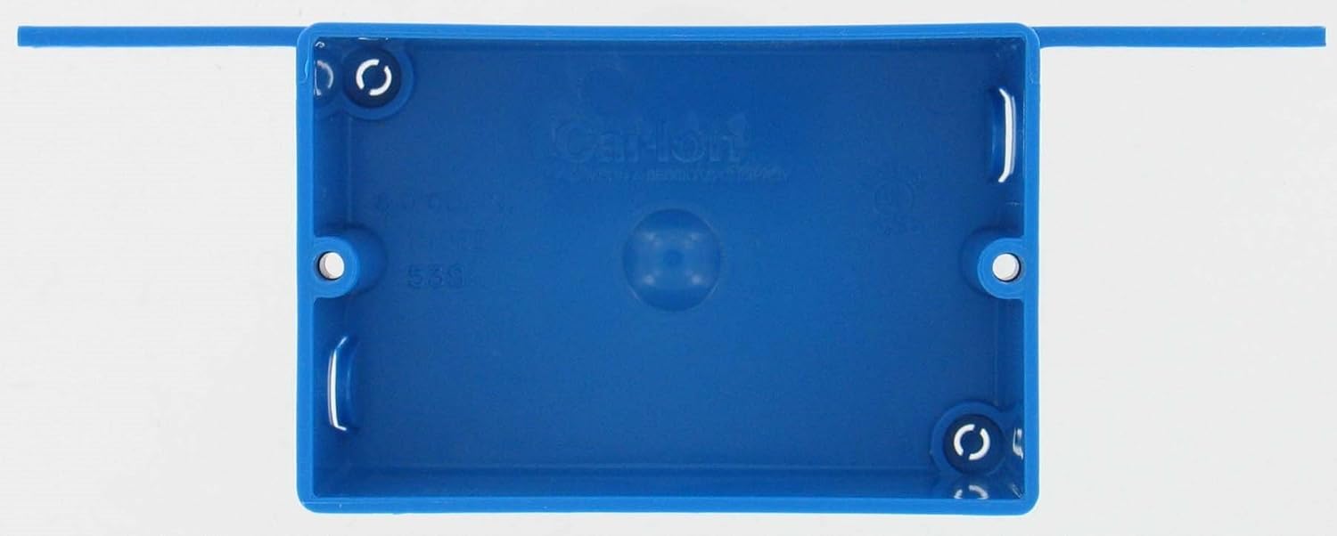 Carlon Shallow Outlet Box 8.0 Cu In Pvc 1 Gang Bulk, Outlet Boxes