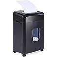 Amazon Basics 12 Sheet (new model) Micro Cut Paper and Credit Card CD Shredder With 6 Gallon Bin, Black