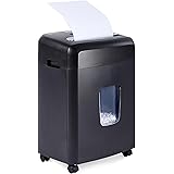 Amazon Basics 12 Sheet (new model) Micro Cut Paper and Credit Card CD Shredder With 6 Gallon Bin, Black