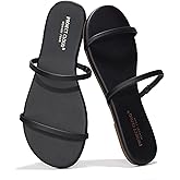 Project Cloud Summer Sandals for Women 2026 - Memory Foam Insole and Eco-Crafted Leather Beach Flip Flops for Women - Non Slip and Lightweight Double Strap Womens Sandals (Transition)