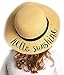 Funky Junque Girls Sun Hat Bold Cursive Embroidered Adjustable Beach Floppy