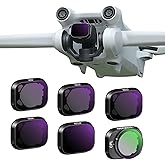 NEEWER ND Filter Set Compatible with DJI Mini 3/Mini 3 Pro, 6 Pack CPL ND8 ND16 ND32 ND64 ND128 Neutral Density Filter Drone 