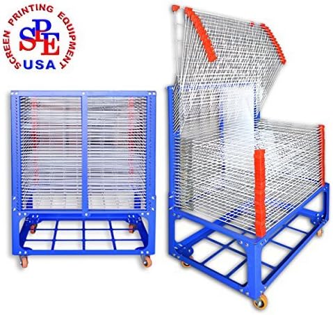 36 layers Screen Printing Drying Rack with Wheels Movable Natural Drying Shelf Screen Printing Equipment