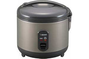 Zojirushi NS-RPC10HM Rice Cooker and Warmer, 5.5-Cup (Uncooked), Metallic Gray