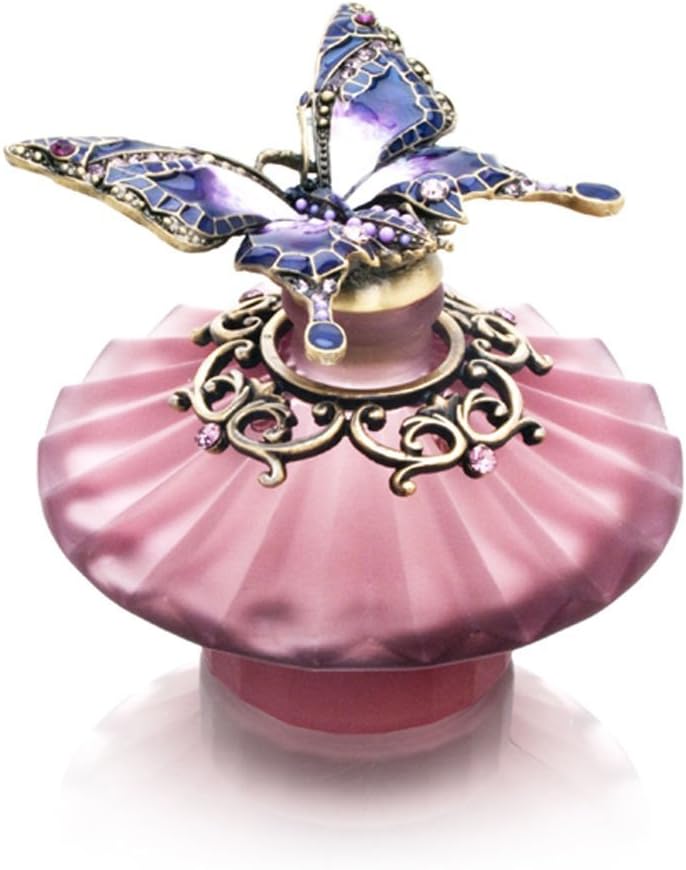 Purple Butterfly with Purple Stones Decorative Perfume Bottle Model No. PB-001