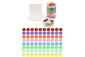Witlans 80pcs Chinese Checker Game Replacement Balls,8 Colors 14mm Acrylic Balls for Marble Run,Aggravation Game,Marbles/Traditional Marbles Games