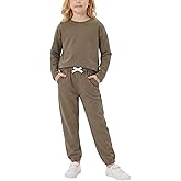 Blaward Girls 2 Piece Fall Outfits Sweatsuit Set Long Sleeve Pullover Top & Jogger Pants with Pockets Kids Tracksuit Clothing