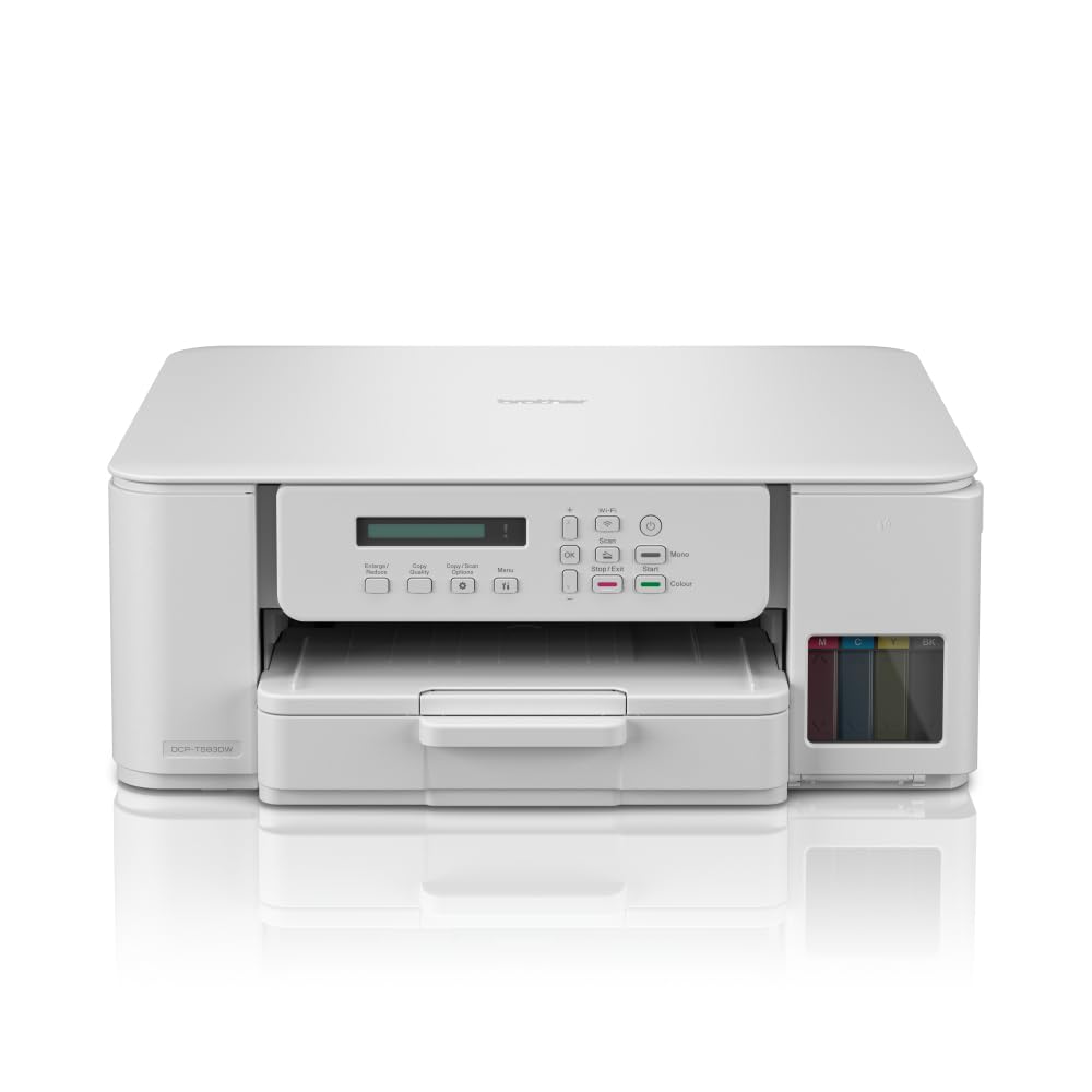 Brother DCP-T583DW Wireless, A4 Inkjet Printer | Tankbenefit | 3-in-1 (Print/Copy/Scan) | Wi-Fi/USB 2.0 | A4 | 2-Sided Print | Photos | Inks Included | UK Plug