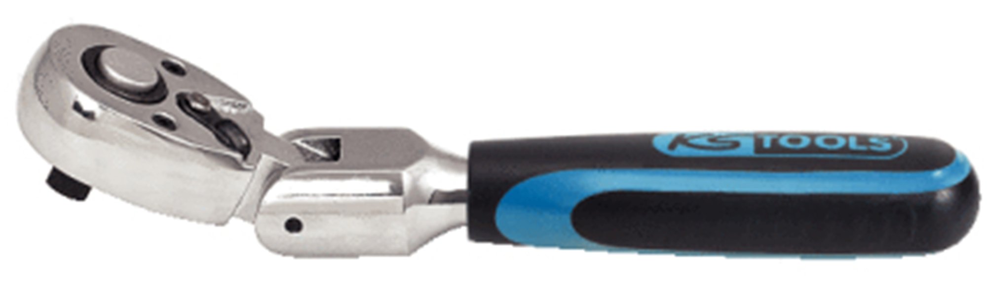 KS Tools 918.1493 1/4-inch 140mm Chrome+ Flex Head Ratchet
