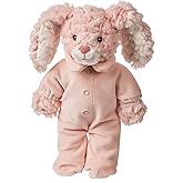 Mary Meyer Putty Nursery Stuffed Animal Soft Toy, 11-Inches, Blush Pink PJs Bunny
