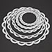 Whitelotous Cutting Dies Cut Dies Stencil Metal Template Mould for DIY Scrapbook Album Paper Card (5 pcs Circles)