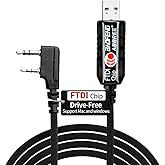 BAOFENG UV-5R FTDI Cable de programación USB para radioaficionado UV5R BF-F8HP 5RM UV-21R UV-5G Plus K5PLUS GM-15PRO GM-5RH U