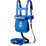 Launch Pad Ski and Snowboard Training Harness - Learn to Ski - Shock Absorbing Leashes - Teaches Speed Control - Perfect for