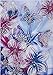 Diamond Painting DIY 5D Special Shape Rhinestones, ABEUTY Red Blue Flowers & Butterfly, Partial Drill Crystal Diamond Art Kits