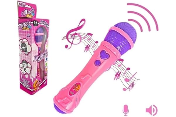 Microfone infatil brinquedo karaokê - TYDA (ROSA)