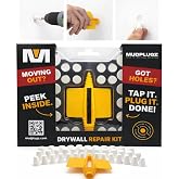 FIX Drywall Anchor Holes Fast - MudPlugz Drywall Hole Repair Kit - No Mesh - No Spackle - Professional Small Hole Wall Patch Kit - 36 Plugs - Reusable Prep Tool - Quick and Easy