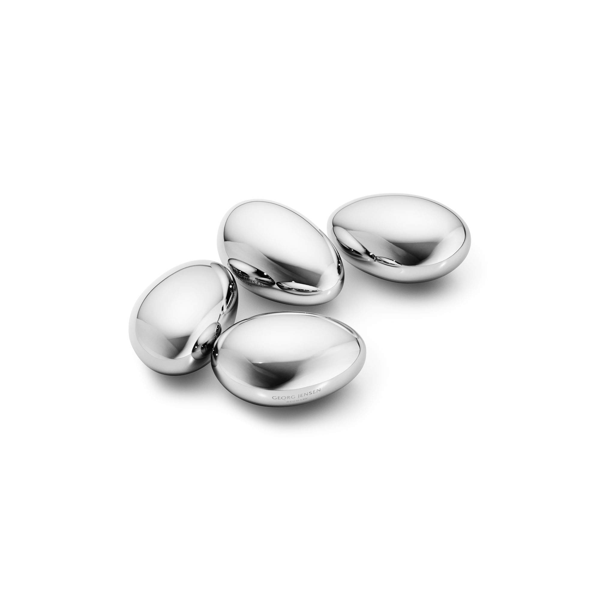 Georg Jensen Sky Ice Cubes in Stainless Steel - Reusable Cocktail Accessory with Contemporary Design - Pack of 4