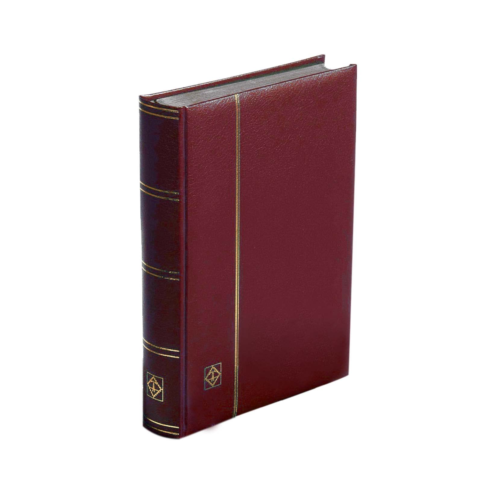 Leuchtturm 339253 Comfort stamp collection album - DIN A4, 32 pages, glassine strips, padded cover - wine red