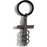 SHTALHST Cross Keychain,Christian Keychain with Triple Ring,Christian Gift for Men Women Friends Believers Birthday Christmas