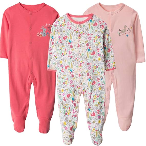 footie pajamas with mittens