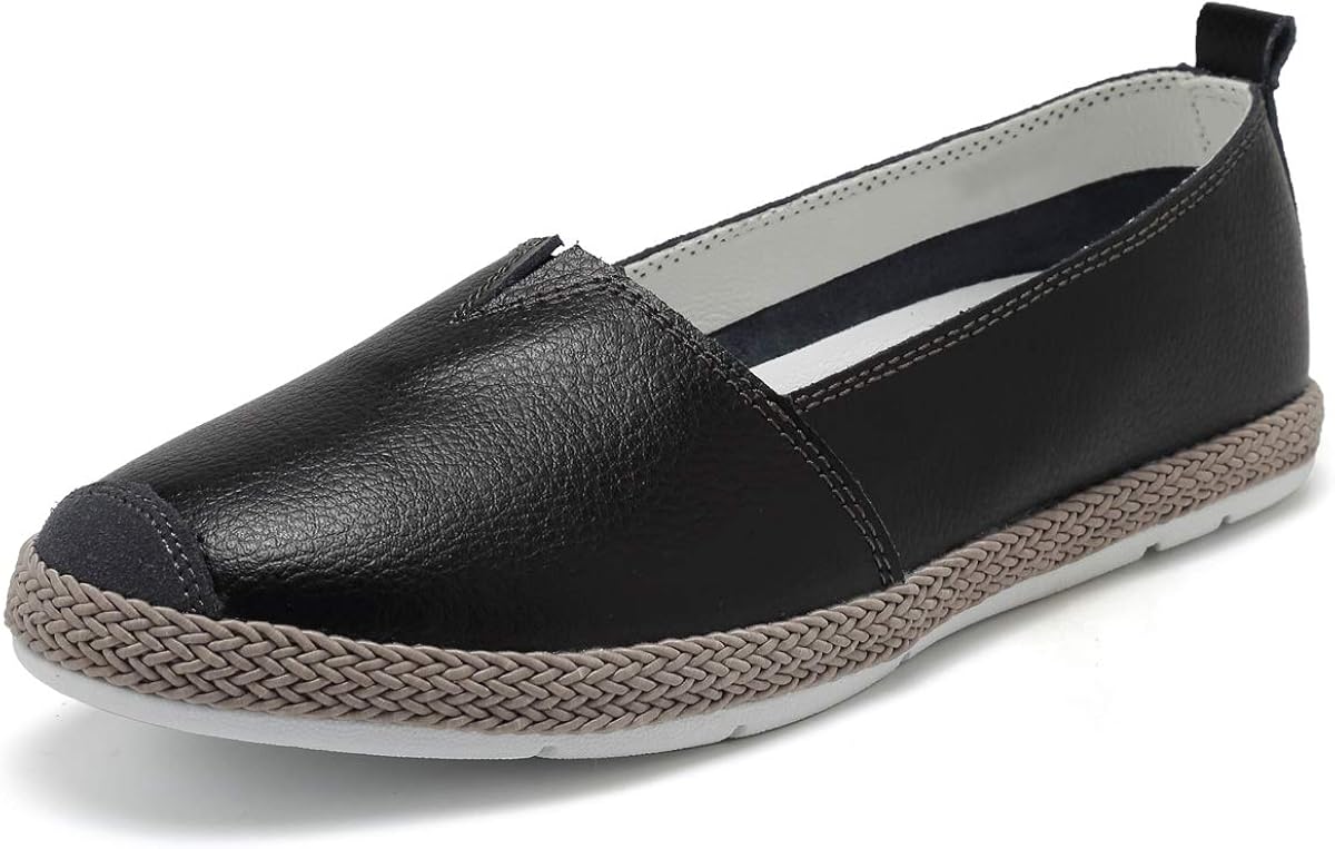 black slip on flats