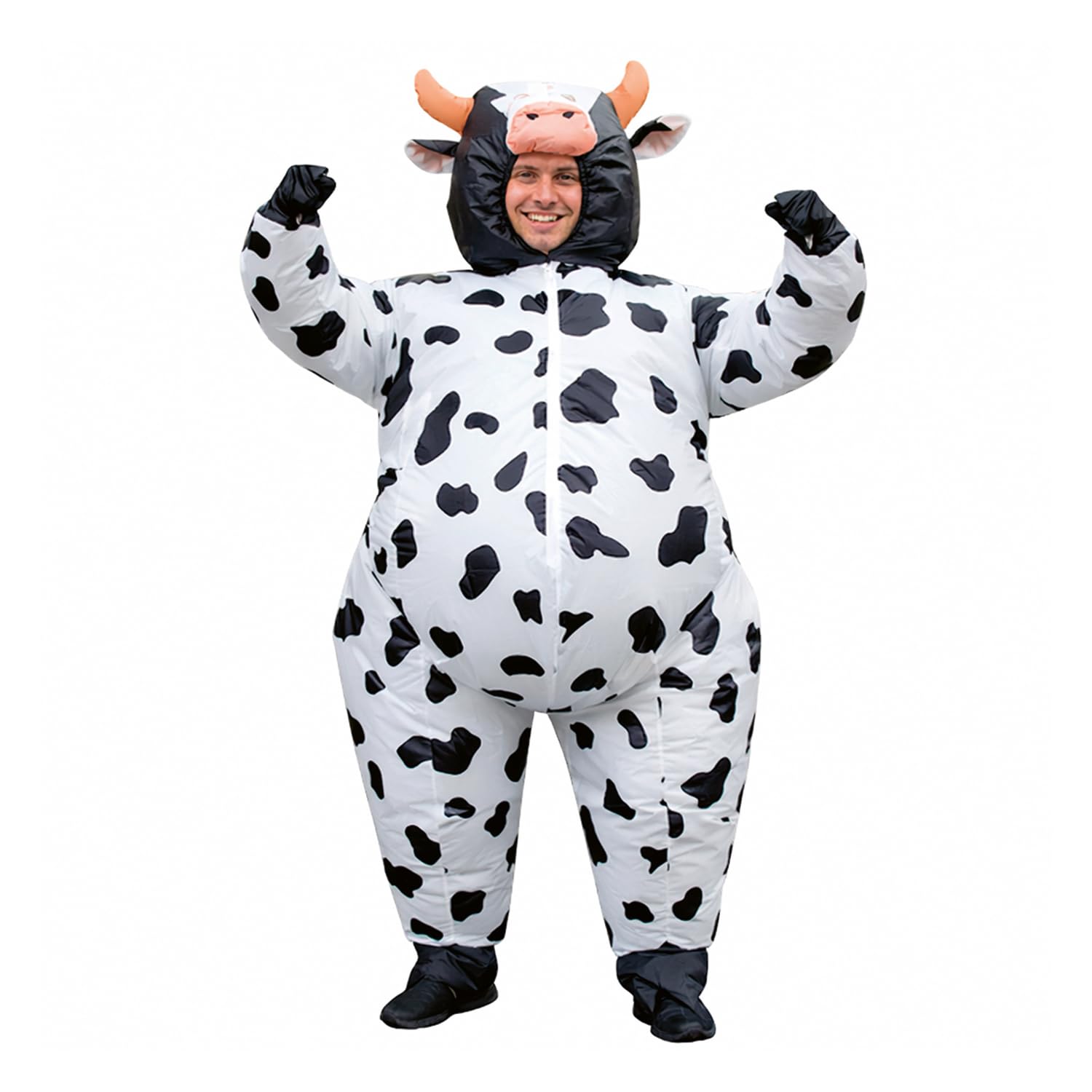 Inflatable Cow Costume | Quirky Costume | Premium Quality | Adult Size 160 to 190cm | Polyester | Comfortable | Resistant | Inflation System Included | Created by OriginalCup®