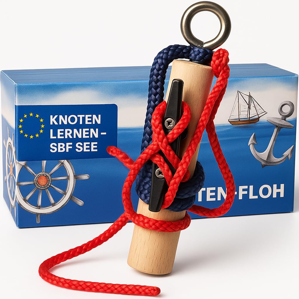 Knotted Flea, Navyblau/Rot