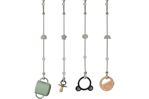 Andy Bear Toy Straps for Baby Toy Safety Straps Silicone High Chair Toys Straps Toddler Bottle Straps for Strollers, High Cha