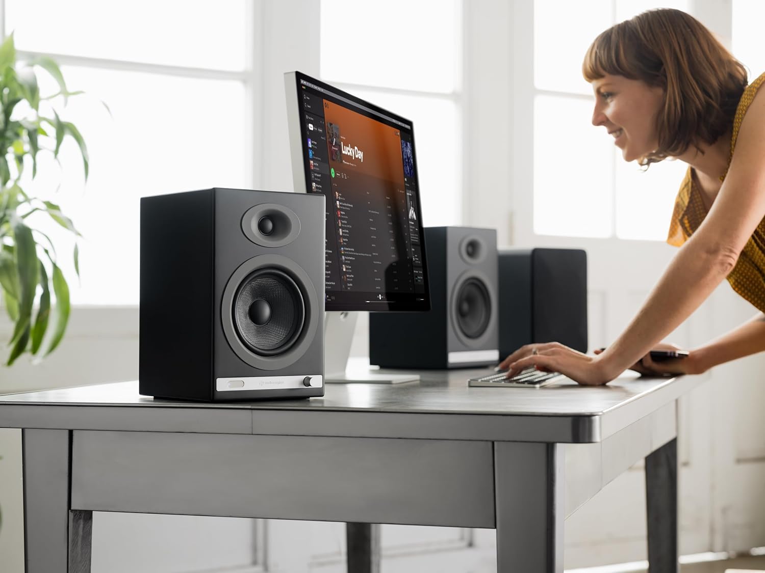 Audioengine HD5 150W Premium Bluetooth Bookshelf Speakers for Home Theaters and Studios