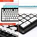 Hi-azul Wired USB Keyboard, Ergonomics Ultra Slim Wired Keyboard Chocolate Quiet Waterproof Keyboard with Floating Key Caps for Office and Home Use (Pink)