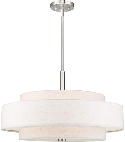 Livex Lighting Fabric Shade 50875-07 Meridian 5 Light Bronze