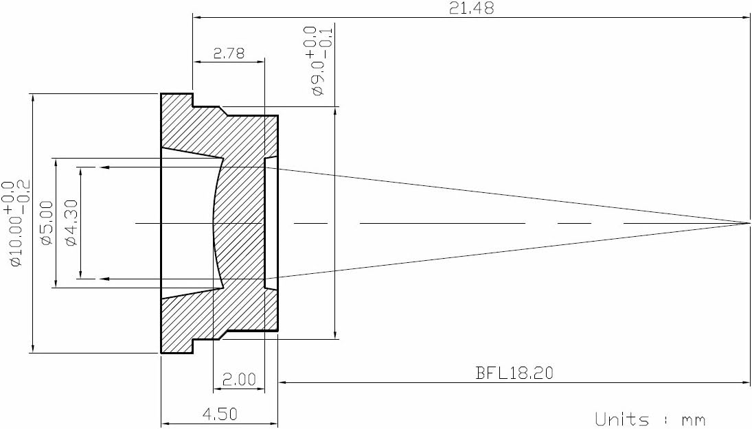 Laser Diode Collimator Lens-Jenoptik A101,10PCS (NA:0.11, EFL:19.97 mm) - Image 3