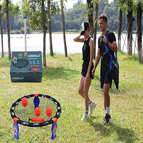 LIMERLO Spike Game Set, Beach Ball Game Set, Fully Foldable, Outdoor