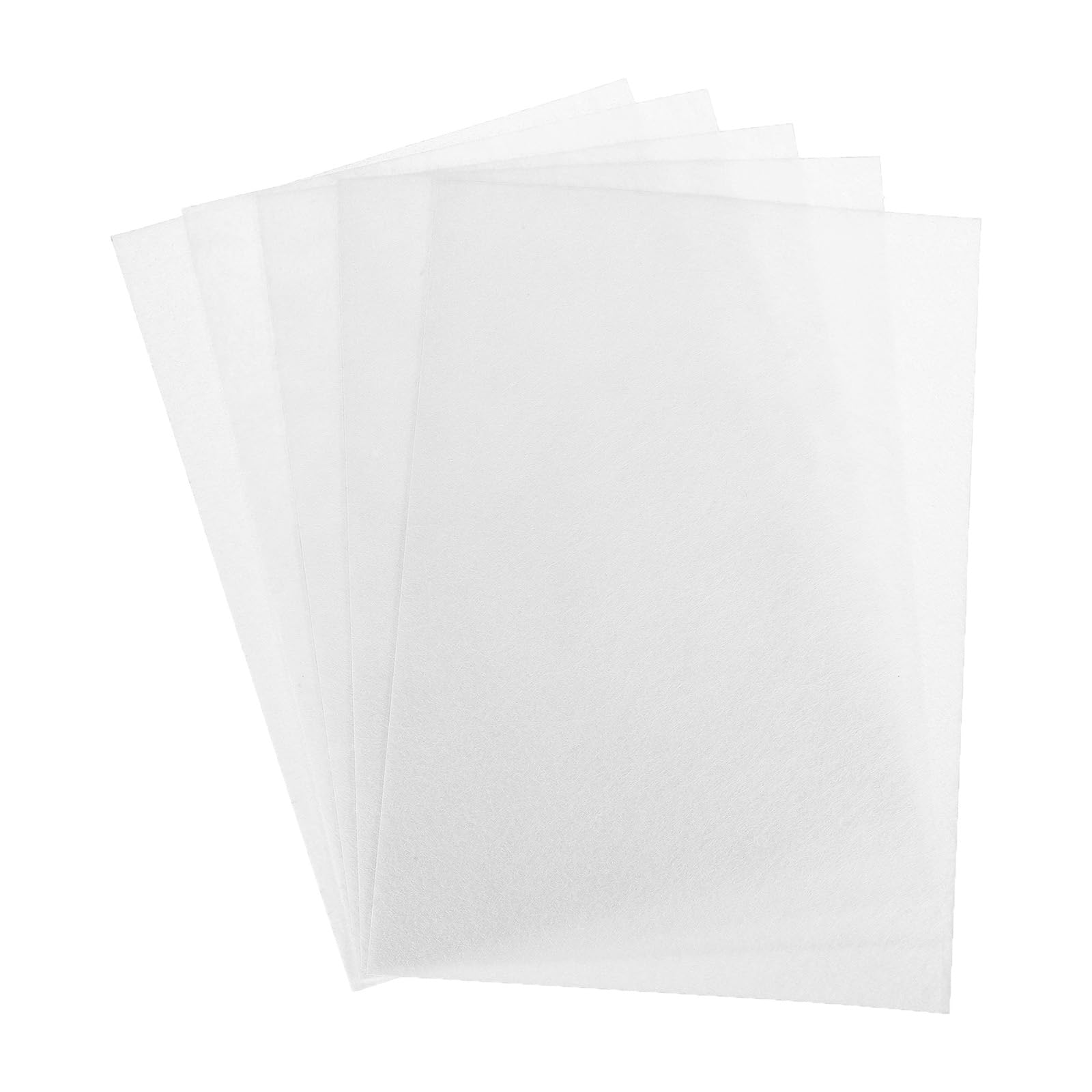 Rebower Soft Felt Sheets Acrylic Fabric Soft Felt Craft Sheets [for DIY Creative Crafts Projects and Decoration] - 12 Inch x 8 Inch/White / 24PCS