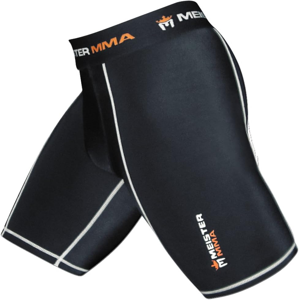 Meister MMA Compression Rush Fight Shorts w/Cup Pocket : Clothing