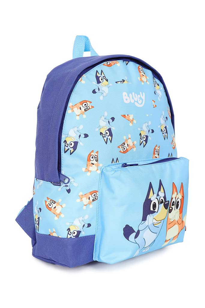 Bluey Official Bingo Childrens Backpack, Kids Backpack, Schoolbag, Rucksack Blue