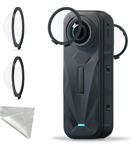 Lens Beschermset voor X4, Optische Glazen Lens Beschermhoes voor X4 Verwijderbare Waterdichte en Anti-kras Camera Dop Accessoires 2 Stuks