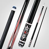 CRICAL Carbon Fiber Pool Cue Stick 58in Low Deflection Billiard Cue | Pool Stick with 3/8x8 Pin Joint and 12.5mm Tip for Billiards