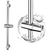 BANGPU Shower Slide Bar Wall Mount Adjustable Handheld Shower Holder Bathroom 24 Inch Shower Bar SUS304 Stainless Steel, Poli