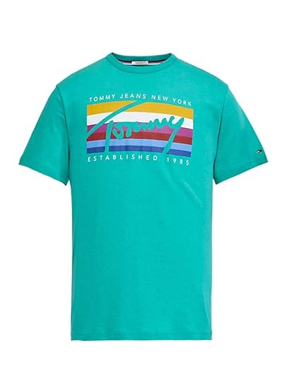 tommy jeans t shirt rainbow