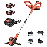 PAXCESS Cordless String Trimmer/Edger, 20V 10-Inch