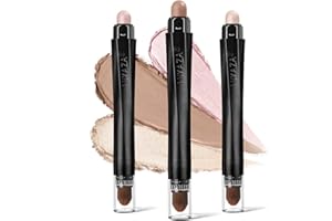 LUXAZA 3PCS Cream Eyeshadow Stick Matte Shimmer Waterproof Long-lasting Crease-proof & easy to apply, suitable for dailymakeup touch-ups, Suitable for mature skin and older women