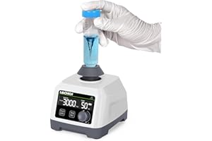 LACHOI Lab Vortex Paint Mixer 100-3000rpm Vortex Shaker with LCD Display, Touch & Continuous Function Orbital Diameter 4.5mm Acrylic Paints Nail Polish