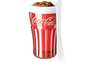 ZOKU Coca-Cola Float & Slushy Maker, Retro Make and Serve Cup with Freezer Core Creates Single-serving Smoothies, Slushies and Milkshakes in Minutes, BPA-free