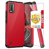TJS Compatible with Nokia C210 Case, with Tempered
