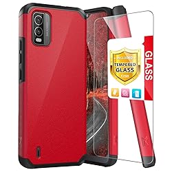 TJS Compatible with Nokia C210 Case, with Tempered