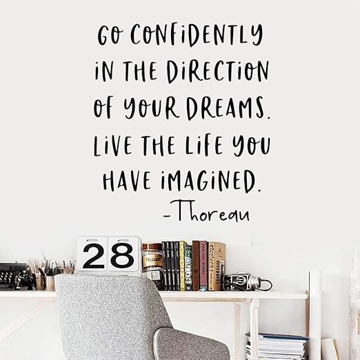 Yaonuli Colorida Frase Pared Pintura Extraible Etiqueta De La