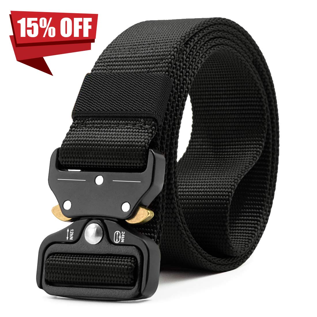 Buy Mens Belt, Black Utility Heavy Duty Belt Quick Release Buckle Online at desertcartUAE