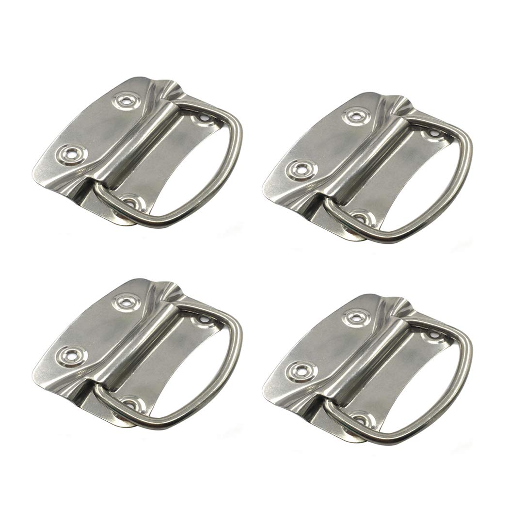 SeeRaphee Stainless Steel Pull Handles for Box Handles Set Hardware Door Handles Knob Deck Hardware 4 PCS