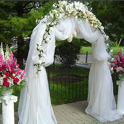 Buy Balsacircle White Decorative Metal Wedding Arch For Ceremony Outdoor Indoor Bridal Party Photo Booth Decorations Online In Poland B01mz3npby